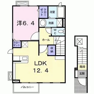 クラベールKM【2階】の間取り