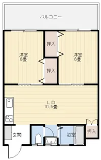 サンハイム庚午【2階】の間取り
