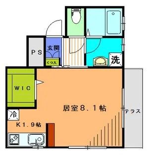 プルメリアハイツ【1階】の間取り