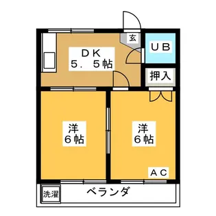 コーポ高美【2階】の間取り