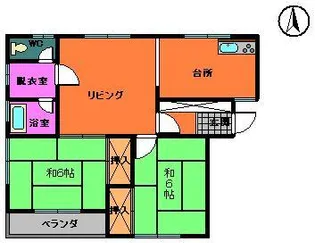メゾンコンテヌアール【1階】の間取り