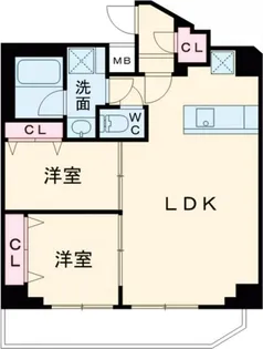 GENOVIA北千住【1階】の間取り