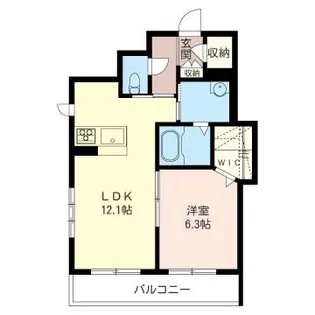 アルフラット武蔵浦和【1階】の間取り