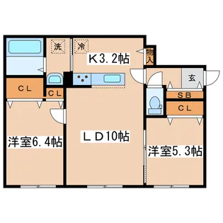 モラーレ【2階】の間取り