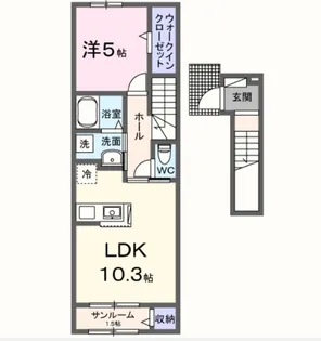 パラディス【2階】の間取り