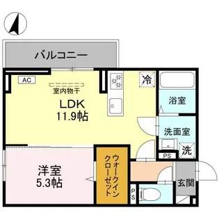 SOPHIA II B【2階】の間取り
