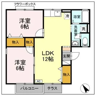 ルマージュ C【1階】の間取り
