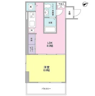 ブリックプレイス【3階】の間取り