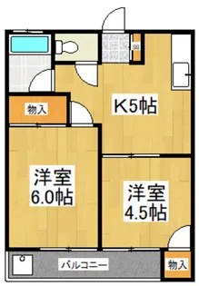 カーサ・キシ【2階】の間取り