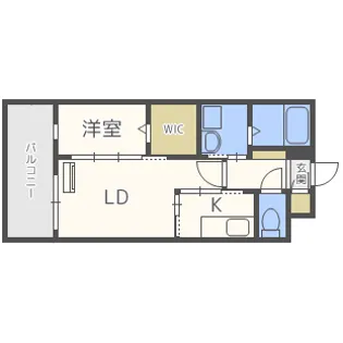 リアンレガーロ井尻ステーションII【1階】の間取り