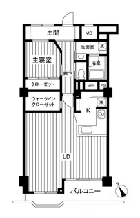 中目黒ハイツ【7階】の間取り