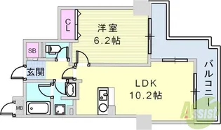パンプキンC【8階】の間取り