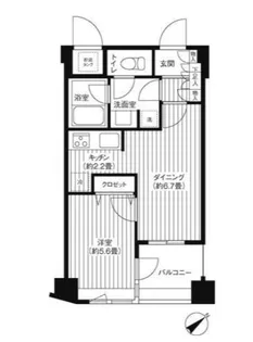 コスモリード新宿余丁町(旧:アーバス新宿余丁町)【5階】の間取り