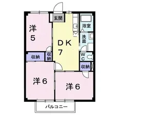 ルミエール1号館【2階】の間取り