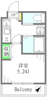 グレイス雷電【1階】の間取り