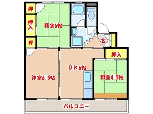 フォレストタウン川内 1号棟【4階】の間取り