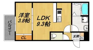 LE COCON 岩倉VI【3階】の間取り