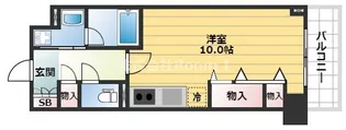 エスリード長堀タワー【9階】の間取り