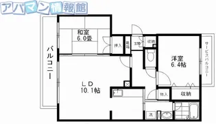 ソレアード【3階】の間取り