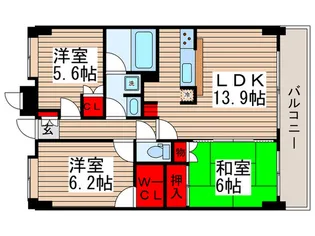 ゼクシア鎌ケ谷レジデンス【1階】の間取り