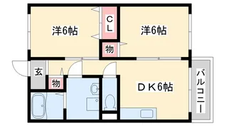 エスポワールメゾンA【1階】の間取り