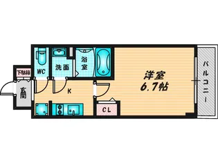 スワンズシティ大阪城コスタ【11階】の間取り