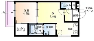 フジパレス山之内サウス【3階】の間取り
