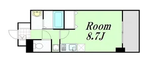 ウィスタリア新北野【6階】の間取り