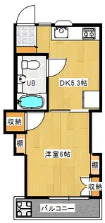 ユースハイツII【2階】の間取り