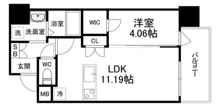ウイルコート今福鶴見【4階】の間取り
