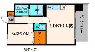 マンションはりげん【3階】の間取り
