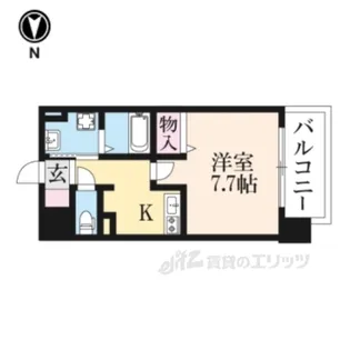 カスタリア京都西大路【3階】の間取り
