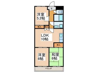 ブリリアンス南浦和【4階】の間取り