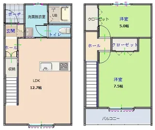 KURASUMU GINZA D棟の間取り