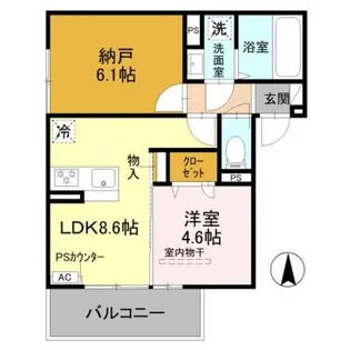 グランナッシム西京極【3階】の間取り