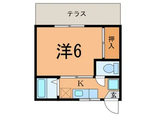 サニーハイム【1階】の間取り