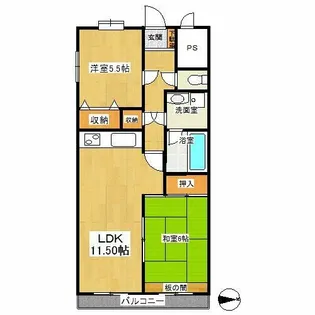 エクセル東戸塚【2階】の間取り