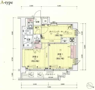 コモドルーチェゼクシア大宮上落合【5階】の間取り