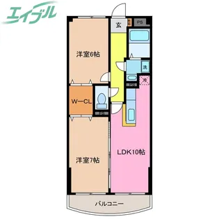 ベルクレスト【1階】の間取り