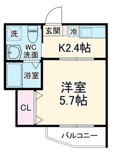 EVERA大倉山【2階】の間取り