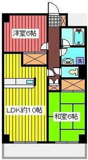 フクロク・ハイマンション3号館【10階】の間取り