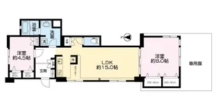THE TAMON【2階】の間取り