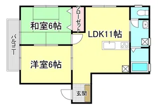 ガーデンシティ緑ヶ丘【2階】の間取り