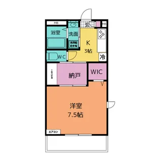 ロイヤルグランコート津【2階】の間取り