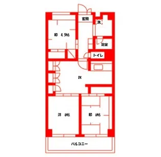 テレパレス横須賀【2階】の間取り