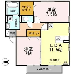 フォレストコート B棟【2階】の間取り