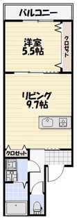 Lyk貝塚【3階】の間取り