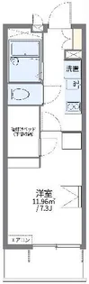 レオパレス雅野 弍【1階】の間取り