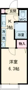 フォレスト祐天寺【2階】の間取り