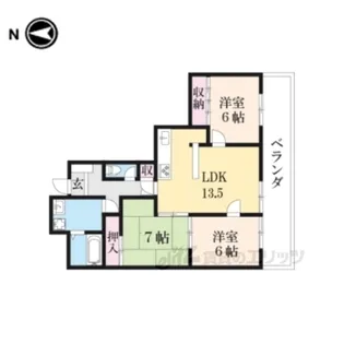 AGSoleil福知山【3階】の間取り
